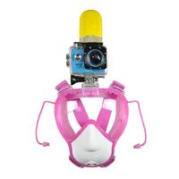 RKD one-piece full face snorkel mask for Kids with go pro mount  K10G